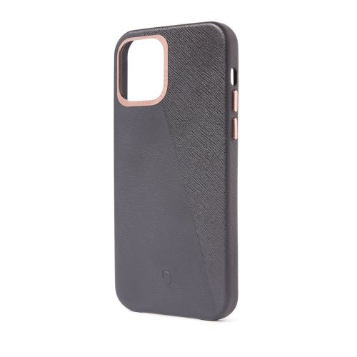 Decoded Dual Leather Backcover iPhone 12 Mini (5.4 inch) Antracite