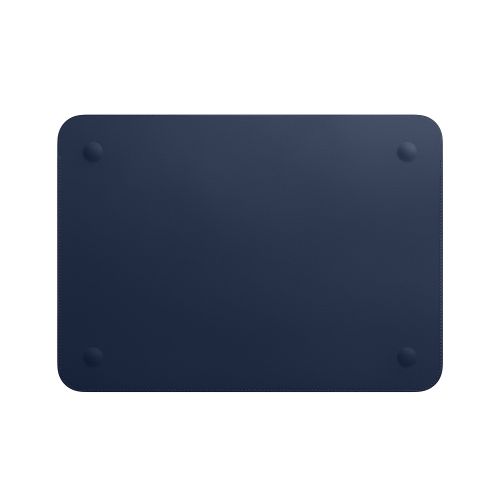 Leather Sleeve for 12 inch MacBook - Midnight Blue