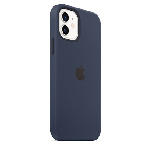 Apple iPhone 12/12 Pro Silicone Case w/MagSafe Deep Navy
