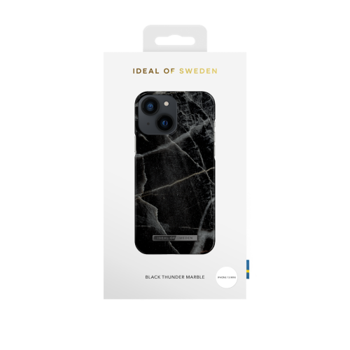 IDeal of Sweden Fashion Case iPhone 13 mini Black Thunder Marble