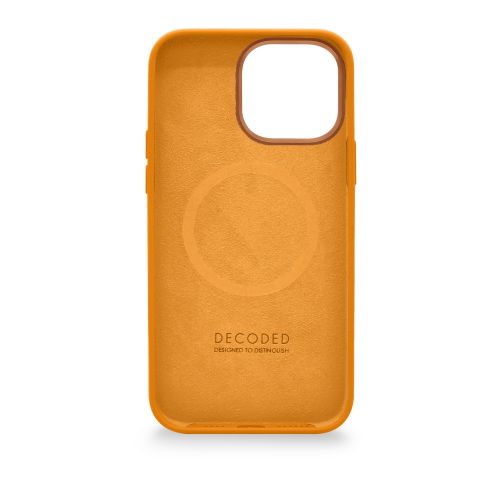 DECODED Silicone Backcover w/MagSafe for iPhone 14 Pro - Apricot