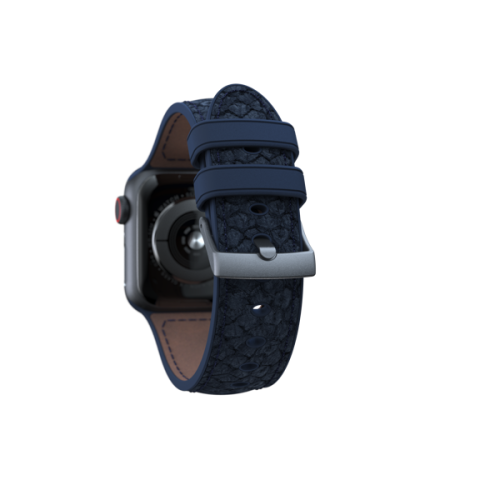 Njord Salmon Leather Strap for Apple Watch (40/41mm) - Petrol
