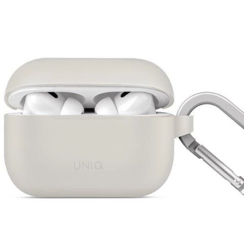 UNIQ Vencer AirPods Pro 2nd Gen Silicone Hang Case - Chalk Grey