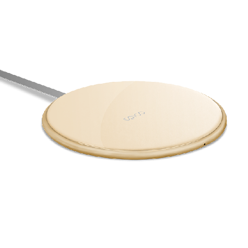 iDeal by EPICO ULTRASLIM WIRELESS PAD 10W/7.5W/5W - gold (built-in cable)