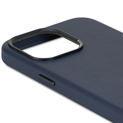 DECODED Leather Backcover w/MagSafe for iPhone 15 - True Navy