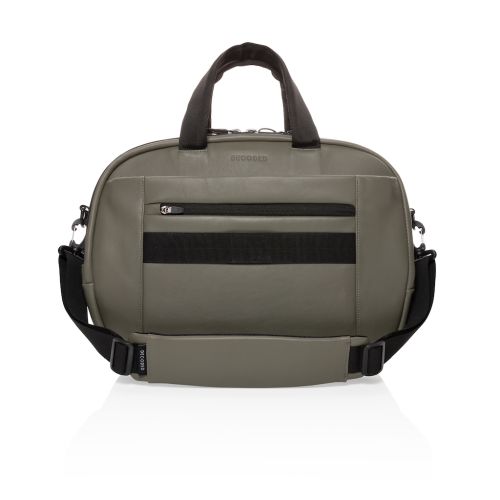 Decoded Leather Briefcase - Olive