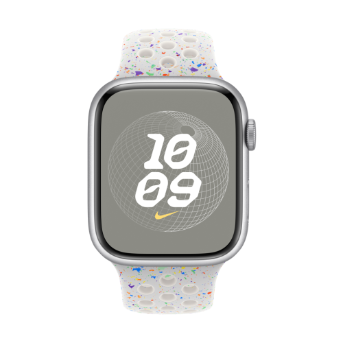 Apple Watch 45mm Nike Sport Band  Pure Platinum - S/M