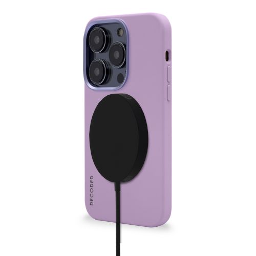 DECODED Silicone Backcover w/MagSafe for iPhone 14 Pro - Lavender