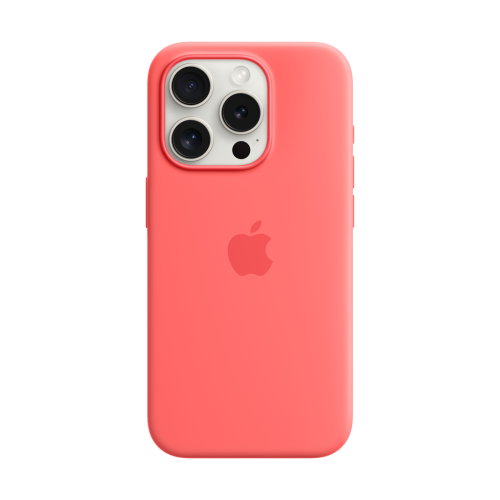 Apple iPhone 15 Pro Silicone Case w/MagSafe - Guava