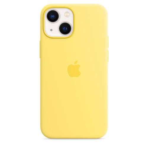 Apple iPhone 13 mini Silicone Case w/MagSafe Lemon Zest