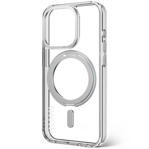 Decoded Recycled Plastic Transparent Loop Stand Backcover for iPhone 15 Pro Max