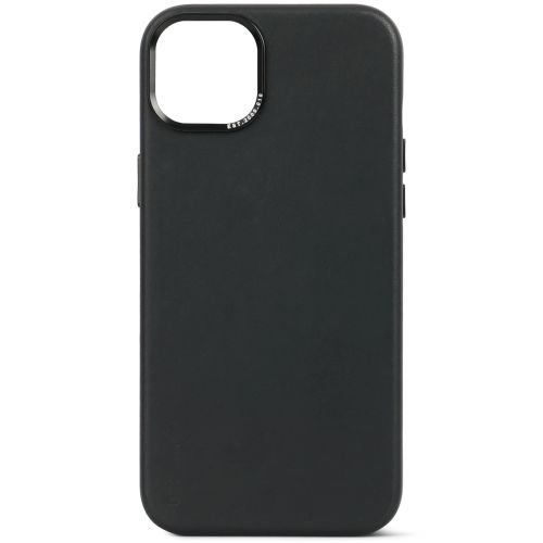 DECODED Leather Backcover w/MagSafe for iPhone 15 - Black