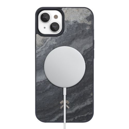 Woodcessories Bumper Case Stone with MagSafe iPhone 14 Plus - Camo Gray