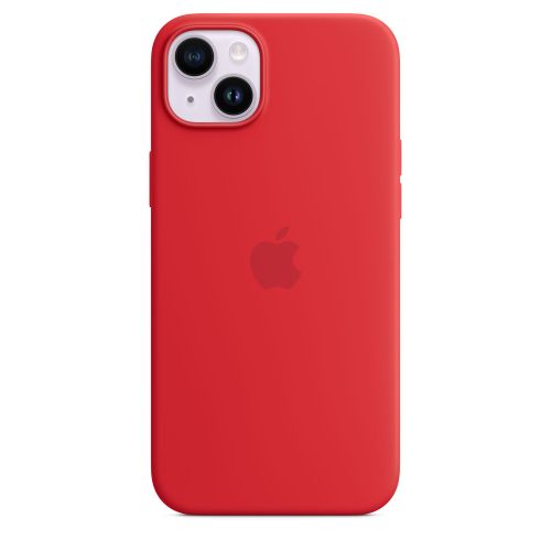 Apple iPhone 14 Plus Silicone Case w/MagSafe (PRODUCT)RED
