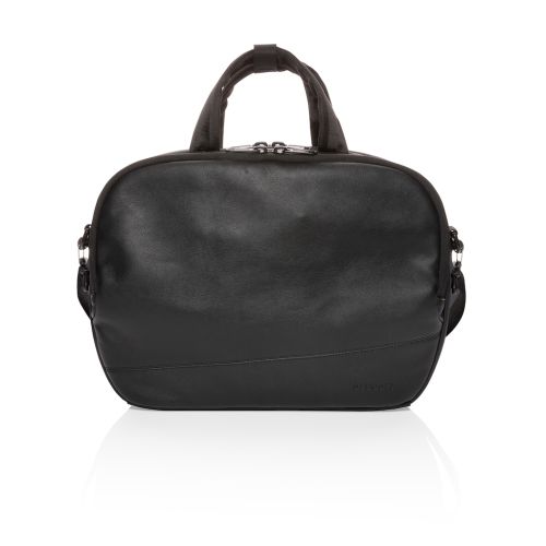 Decoded Leather Briefcase - Black