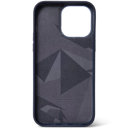 DECODED Leather Backcover w/MagSafe for iPhone 14 Pro - Navy
