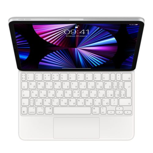 Apple iPad Air 10.9"/Pro 11" (2018/20/21/22) Magic Keyboard White - Russian