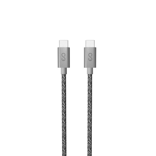 EPICO FABRIC BRAIDED CABLE C TO C 1.8M 2020 - SPACE GREY
