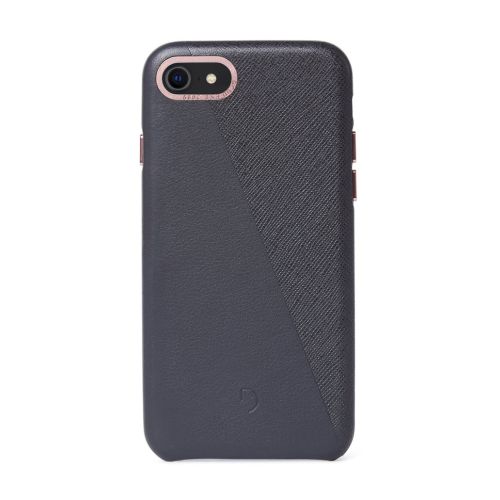 Decoded Dual Leather Backcover iPhone SE (2020)/8/7 Anthracite