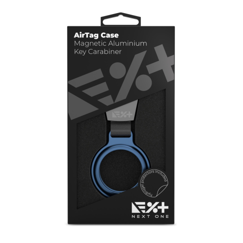NEXT.ONE AirTag Magnetic Aluminium Key Carabiner - Blue