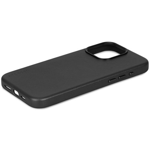 DECODED Leather Backcover w/MagSafe for iPhone 15 Pro Max - Black
