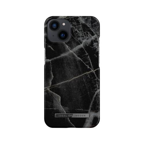 IDeal of Sweden Fashion Case iPhone 13 Black Thunder Marble