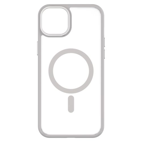 QDOS Hybrid Soft Case for iPhone 15 Plus - White Grey