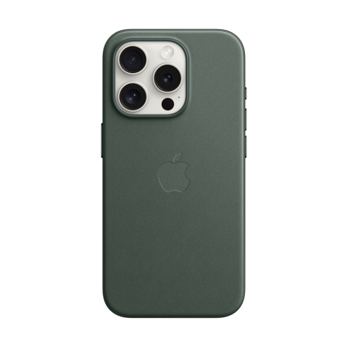 Apple iPhone 15 Pro FineWoven Case w/MagSafe - Evergreen