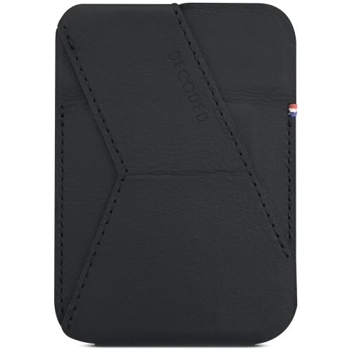 Decoded Leather MagSafe Card Stand Sleeve - Black