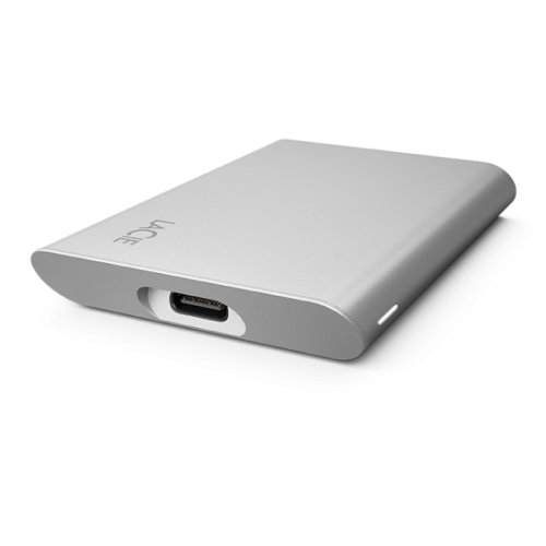 LaCie Portable SSD v2 1TB HD USB-C/3.0 Moon Silver