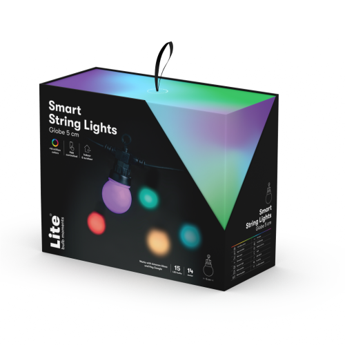 Lite bulb moments Smart Light Chain - Globe 5 cm