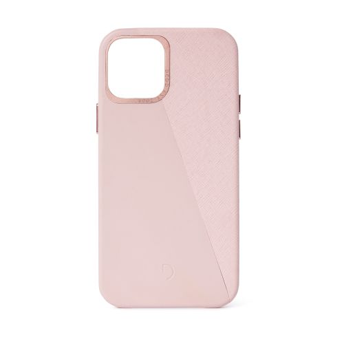 Decoded Dual Leather Backcover iPhone 12 Mini (5.4 inch) Silver Pink