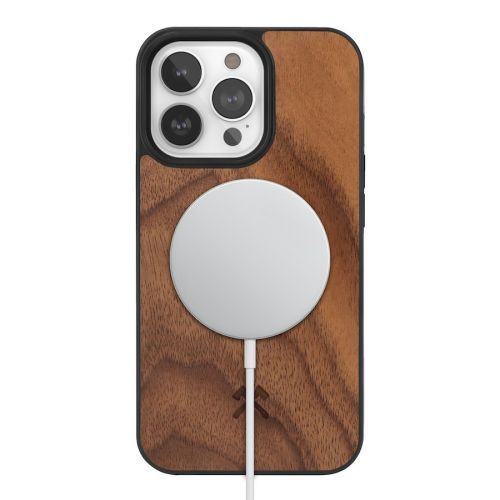 Woodcessories Bumper Case Wood with MagSafe iPhone 14 Pro - Walnut