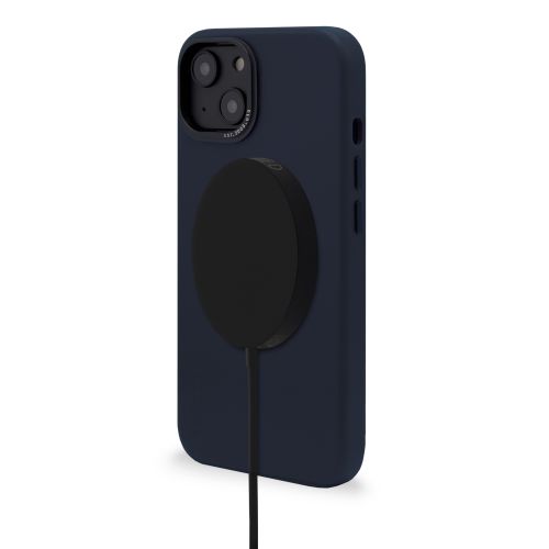 DECODED Leather Backcover w/MagSafe for iPhone 14 - Navy