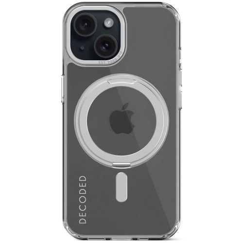 Decoded Recycled Plastic Transparent Loop Stand Backcover for iPhone 15 Plus