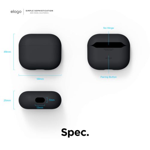 Elago AirPods 3 Liquid Hybrid Case Black