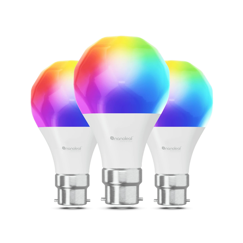 Nanoleaf Essentials Smart B22 Bulb, 3 Pack