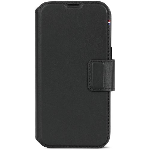 DECODED Leather Detachable Wallet Case w/MagSafe  for iPhone 15 - Black