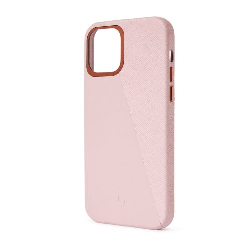 Decoded Dual Leather Backcover iPhone 12 Mini (5.4 inch) Silver Pink