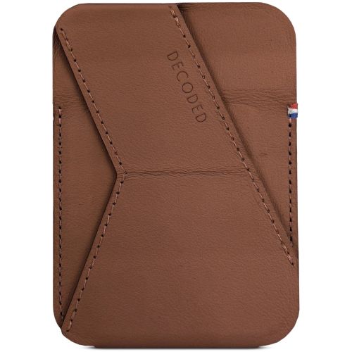Decoded Leather MagSafe Card Stand Sleeve - Tan