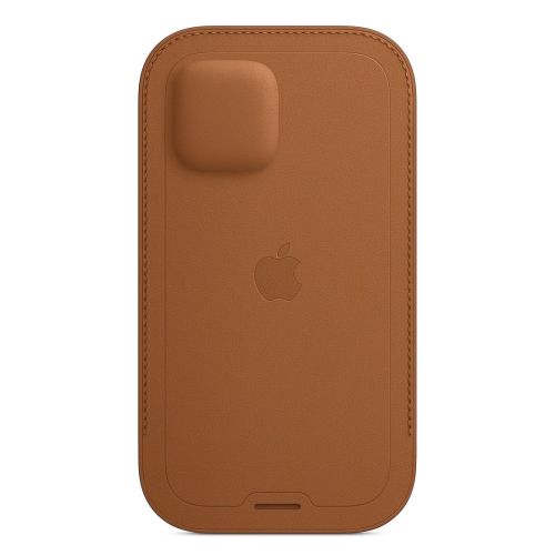 Apple iPhone 12 mini Leather Sleeve w/MagSafe Saddle Brown