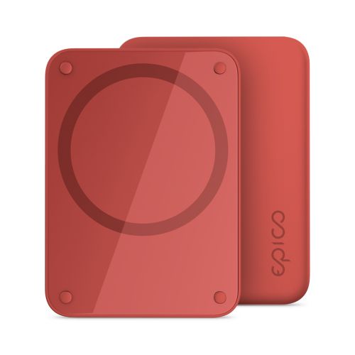 EPICO Magnetic Wireless Power Bank (4200mAh) - Red
