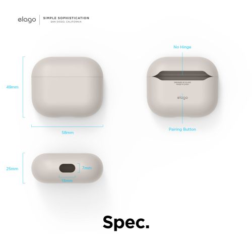 Elago AirPods 3 Liquid Hybrid Case Stone