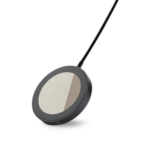 Decoded Magnetic Wireless Charging Puck made with Nike Grind - Clay 