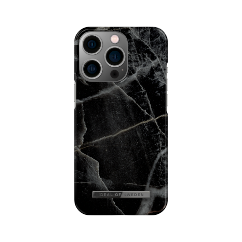 IDeal of Sweden Fashion Case iPhone 13 Pro Black Thunder Marble