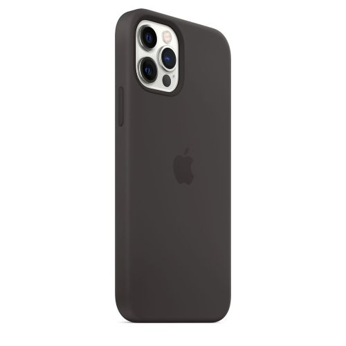 Apple iPhone 12/12 Pro Silicone Case w/MagSafe Black