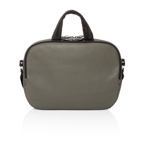 Decoded Leather Briefcase - Olive