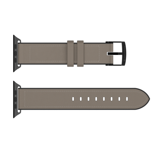 SWITCHEASY Hybrid Leather Band For Apple Watch 42/44/45mm - Stone Gray