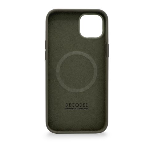 DECODED Silicone Backcover w/MagSafe for iPhone 14 - Olive