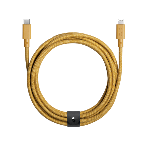 Native Union Belt USB-C Lightning Cable 3.0m Kraft Orange